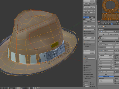 Trilby Hat 3D Model