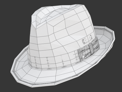 Trilby Hat 3D 模型