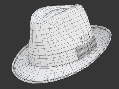 Trilby Hat 3D 模型
