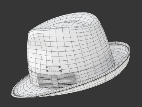 Trilby Hat 3D Model