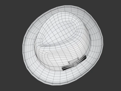 Trilby Hat 3D Model