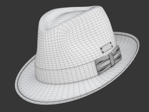 Trilby Hat 3D 模型