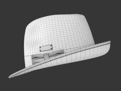 Trilby Hat 3D 模型