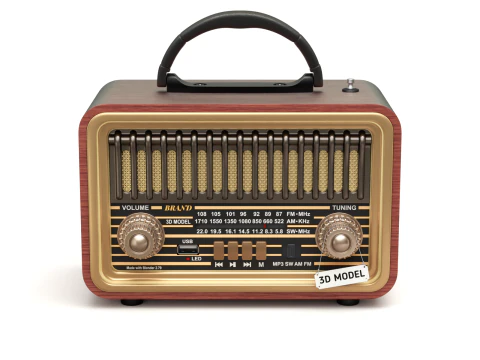 Miniradio retr&ograve; Modello 3D