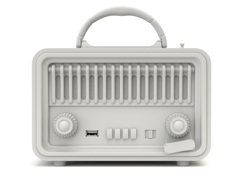 Retro Mini Radio 3D Модель