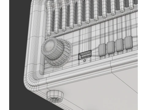 Miniradio retr&ograve; Modello 3D