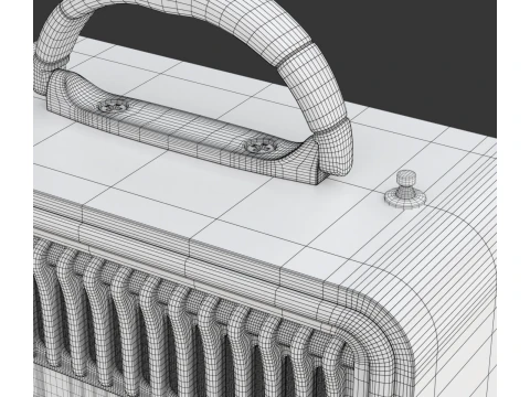 Miniradio retr&ograve; Modello 3D