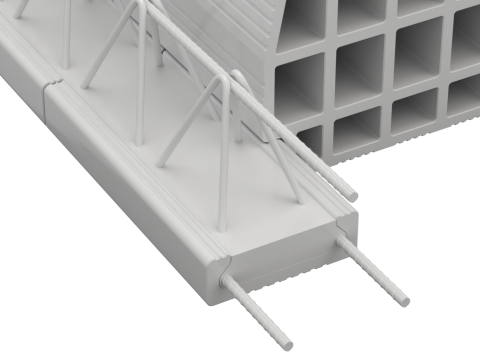 Hollow Clay Floor Slab Block System Modelo 3D