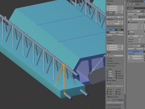Concrete Floor Slab Block System Modelo 3D