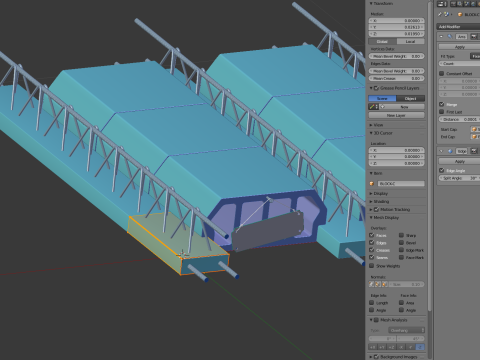 Concrete Floor Slab Block System Modelo 3D
