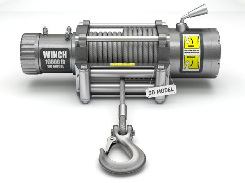 Electric Winch Model 3D
