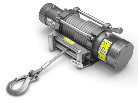 Electric Winch 3D Model