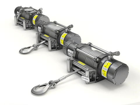 Electric Winch 3D Model