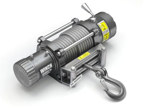 Electric Winch 3D Model