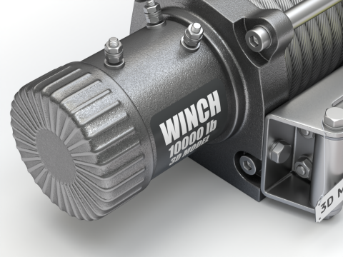 Electric Winch Modelo 3D