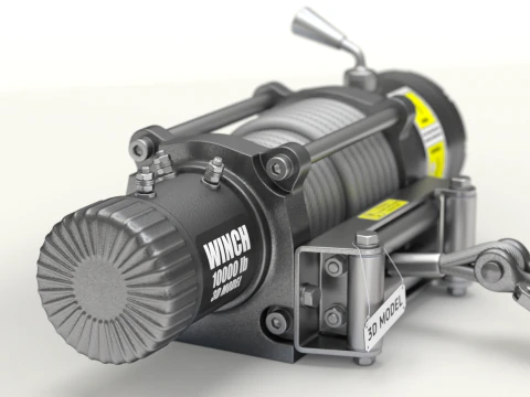 Electric Winch 3D Model