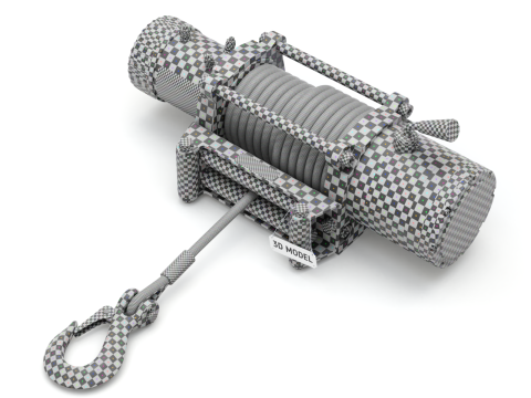 Electric Winch Modelo 3D