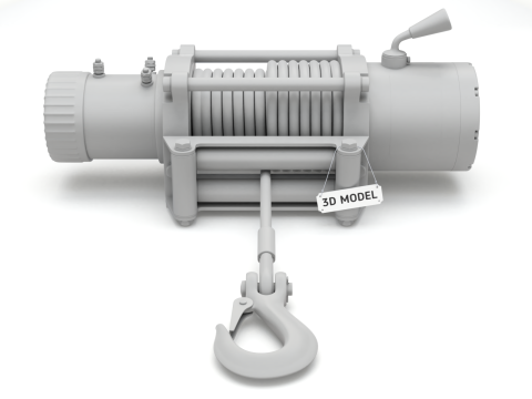 Electric Winch Modelo 3D