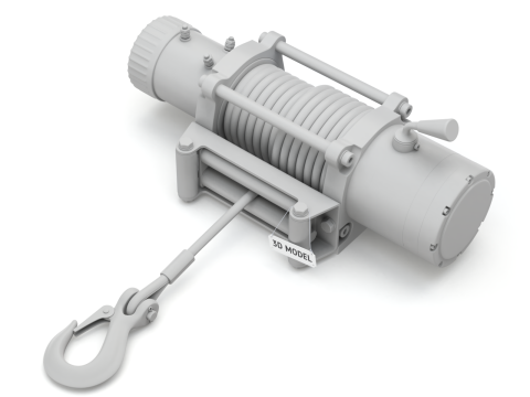 Electric Winch Modelo 3D