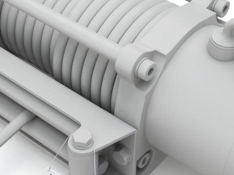 Electric Winch Modelo 3D
