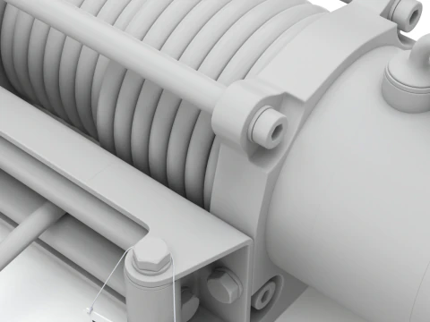 Electric Winch 3D Model
