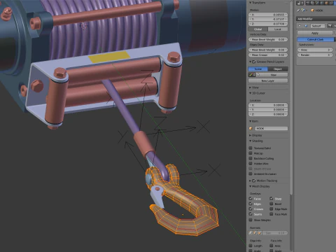 Electric Winch 3D Model