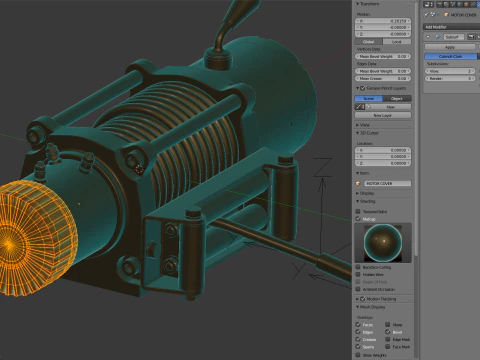 Electric Winch 3D Model