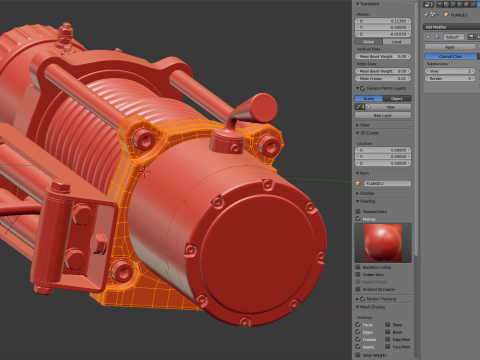 Electric Winch Modelo 3D