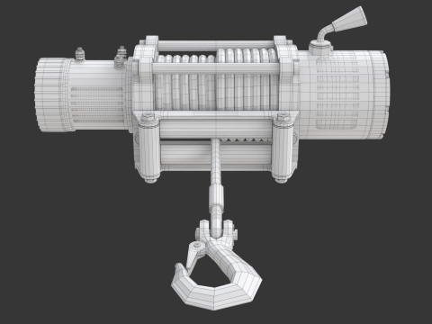 Electric Winch Modelo 3D