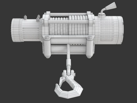 Electric Winch 3D Model