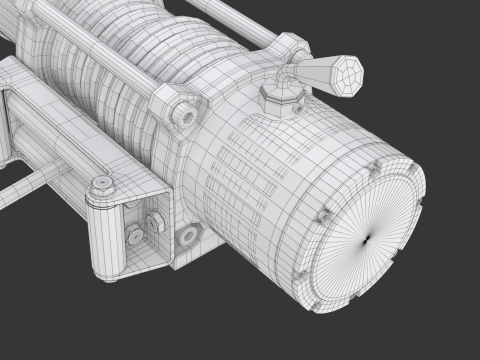 Electric Winch Modelo 3D