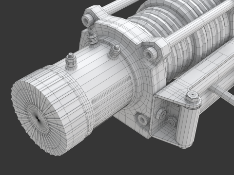 Electric Winch Modelo 3D