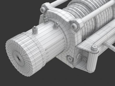 Electric Winch 3D Model