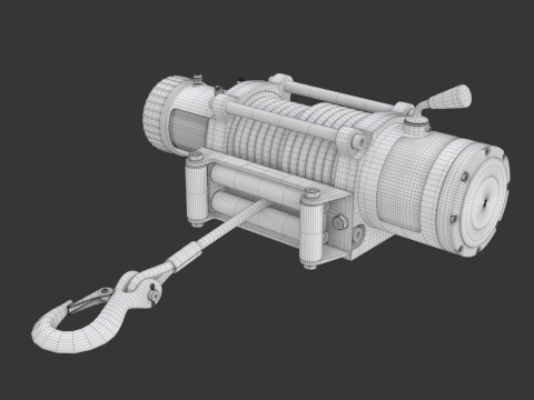 Electric Winch Modelo 3D