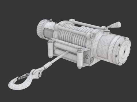 Electric Winch 3D Model