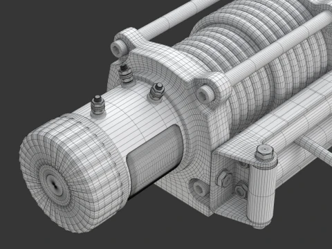 Electric Winch 3D Model