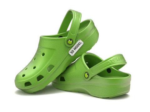 Garden Rubber Clogs Shoes 3D Model