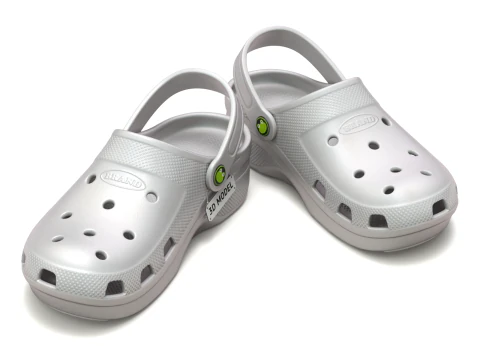 Garden Rubber Clogs Shoes 3D Model