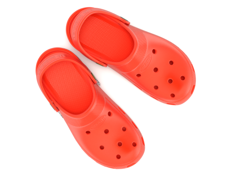 Garden Rubber Clogs Shoes 3D Модель