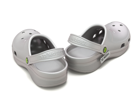 Garden Rubber Clogs Shoes 3D Модель