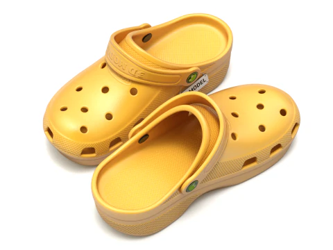 Garden Rubber Clogs Shoes 3D Model
