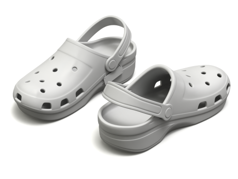 Garden Rubber Clogs Shoes 3D Модель