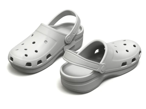 Garden Rubber Clogs Shoes 3D Model
