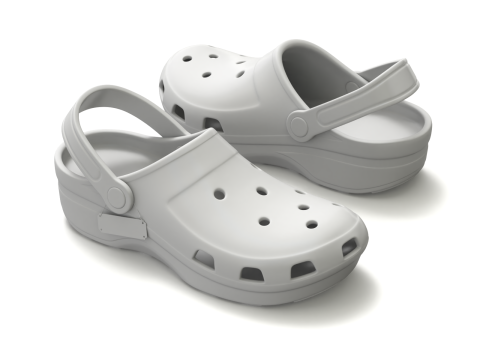 Garden Rubber Clogs Shoes 3D Модель