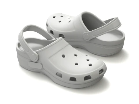 Garden Rubber Clogs Shoes 3D Model