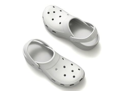 Garden Rubber Clogs Shoes 3D Модель