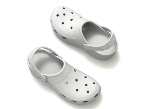 Garden Rubber Clogs Shoes 3D Model