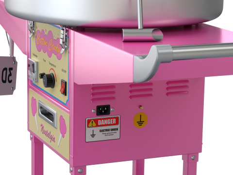 Cotton Candy Machine 3D मॉडल