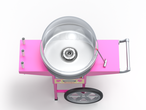 Cotton Candy Machine 3D मॉडल