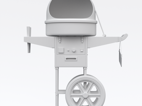 Cotton Candy Machine 3D मॉडल